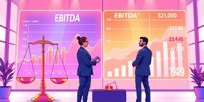 Compare enterprise value to EBITDA for operational efficiency