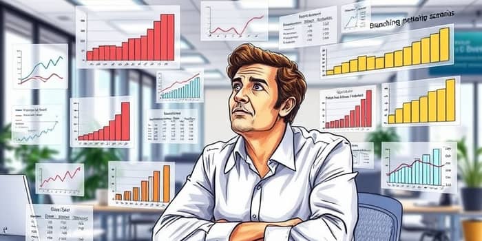Use discounted cash flow models with scenario sensitivity